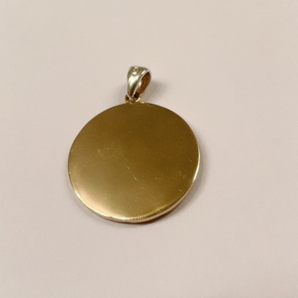 Sagittarius ♐️ Zodiac Sterling Silver Medallion Pendant - Picture 2 of 3